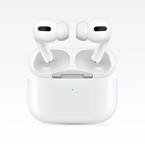 Airpods collection featuring sleek wireless earbuds with charging cases and various colors, designed for comfort and premium sound quality