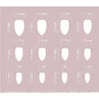 Set of 24 minimalist press on nails with short almond and oval French tips from Nova Mart, perfect for easy nail beautification.