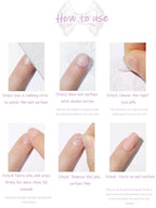 24 PCS Nova Mart almond ballerina press-on nails set with natural-looking nail tips for easy, stylish beauty and nail care.