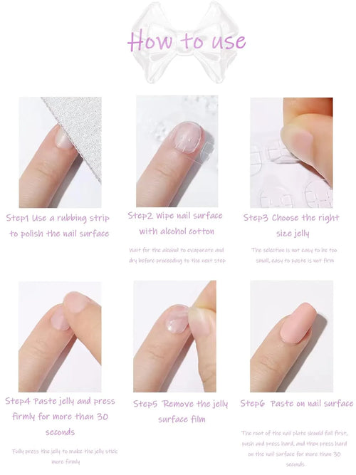 24 PCS Press On Nails – Almond Ballerina Shapes