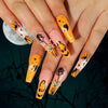 Set of 24 almond-shaped press-on nails from Nova Mart, Ballerina style, for easy beauty and nail care application.