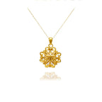 24K gold sun choker necklace with a simple pendant, designed for women, showcasing elegant jewelry by Nova Mart.