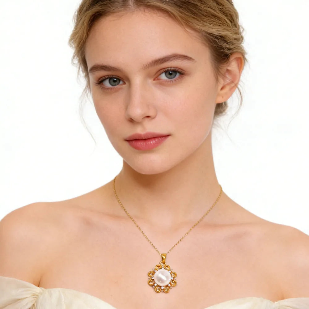 24K gold sun choker necklace with a simple pendant for women, crafted by Nova Mart, featuring a sleek and elegant jewelry design.