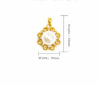 24K gold sun choker necklace with simple pendant for women, showcasing elegant jewelry design by Nova Mart.