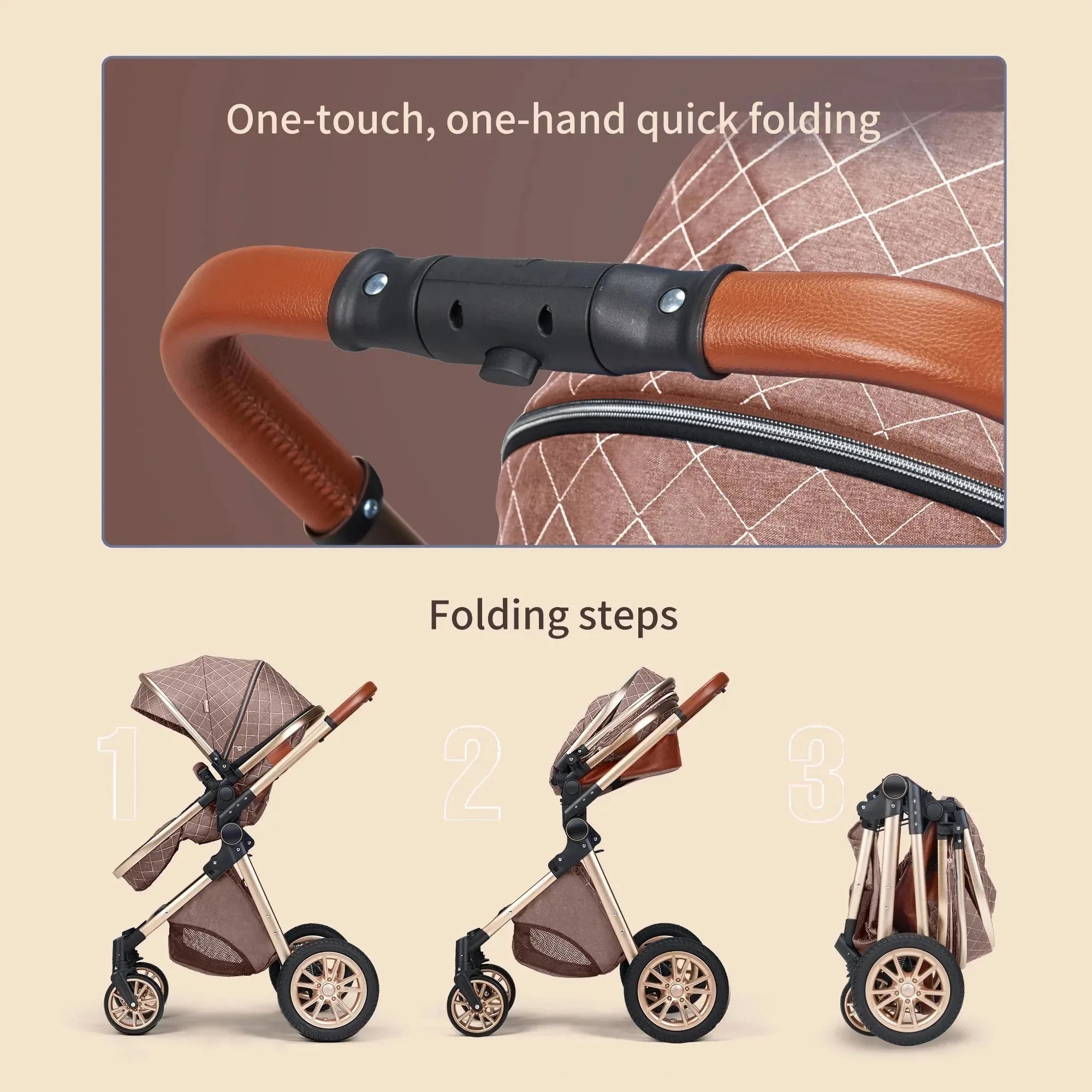 3 In 1 Luxury Pram Vista Stroller