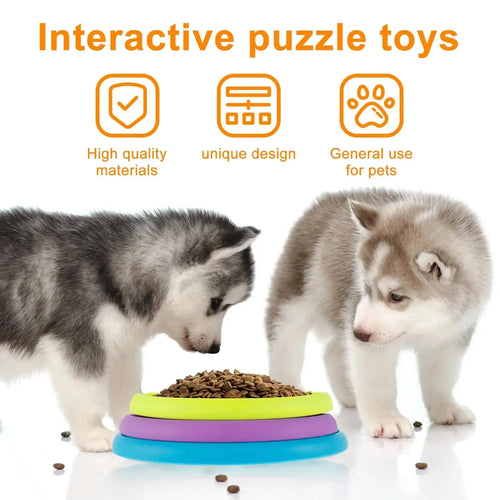 3--1 Interactive Pet Slow Feeder Bowl – Anti-Choking