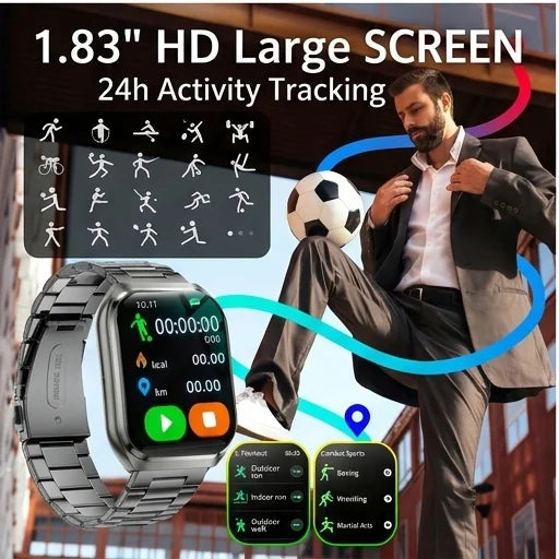 Outdoor Smartwatch – 1000mAh IP68 BT Call Heart Rate - Image 5