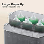 Nova Mart 4-in-1 baby bottle sterilizer and dryer with LED touch control, steam sanitizer, and auto shut-off for all bottle types.
