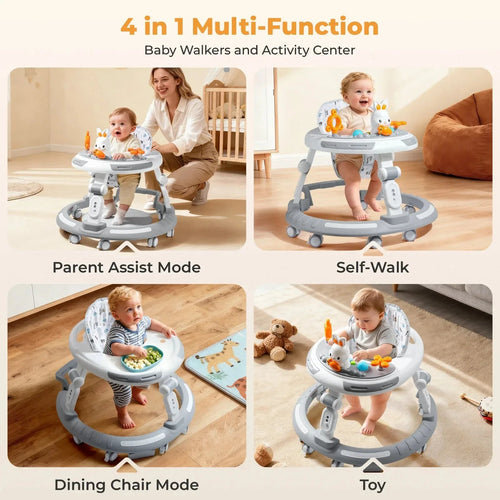 4-in-1 Safety Baby Walker – Versatile Design