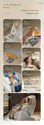 Nova Mart 4D SL-Track Zero Gravity massage chair with full body massage features and sleek black design.