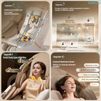 Nova Mart 4D SL-Track Zero Gravity Massage Chair with full body design and multiple massage functions, shown in black.