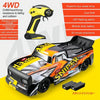 Nova Mart 4WD High Speed RC Drift Car with 30KM/H speed, remote control, showcasing sleek design and rugged tires.
