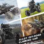 Nova Mart 4WD RC Rock Crawler off-road rechargeable truck with rugged tires and durable body, designed for outdoor terrain adventures.