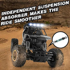 Nova Mart 4WD RC Rock Crawler off-road rechargeable truck with large tires and rugged design for outdoor terrain play.