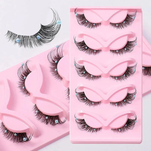 5 Pairs False Eyelashes 3D Foxy Cat Eye – 3D Foxy Cat Eye