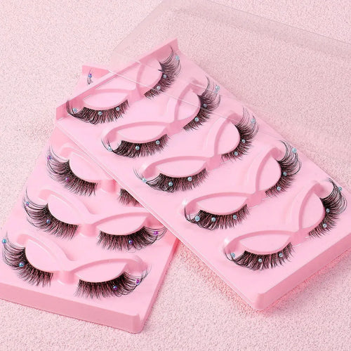 5 Pairs False Eyelashes 3D Foxy Cat Eye – 3D Foxy Cat Eye