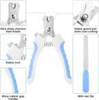 Nova Mart 7-piece pet grooming kit with self-cleaning brush and nail clipper, includes various grooming tools for pets.