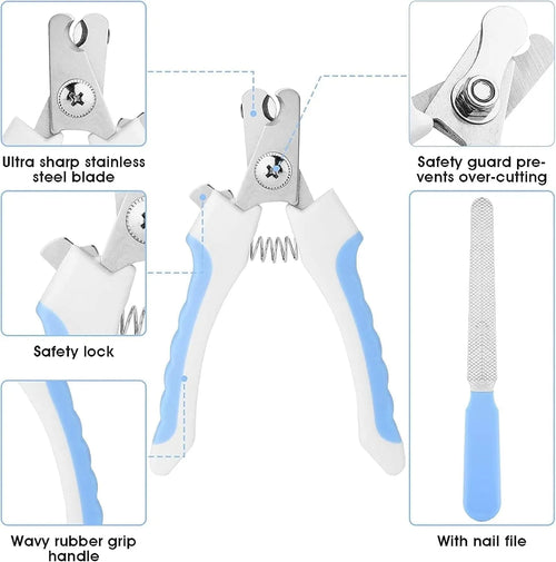 7-Piece Pet Grooming Kit – Self-Cleaning Bristles