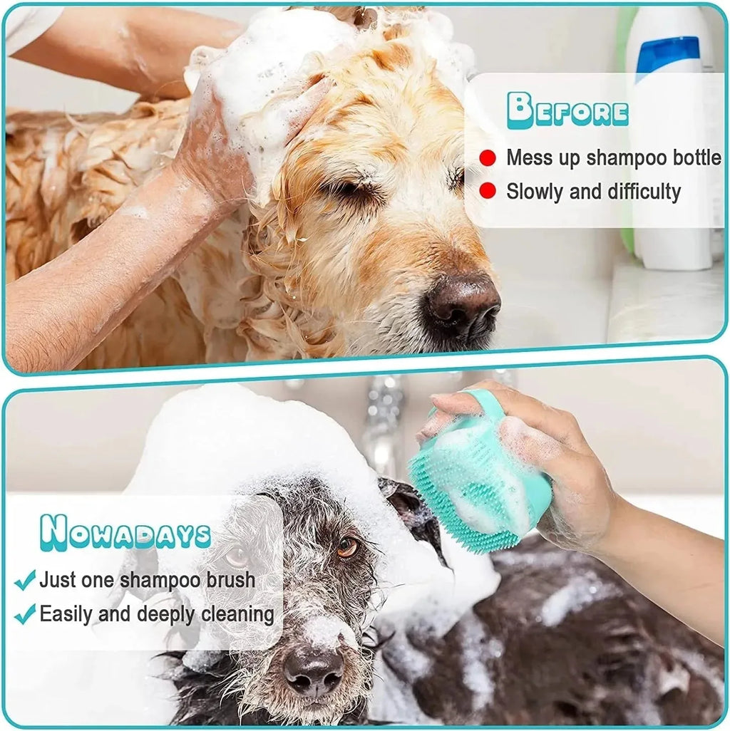 7-piece Nova Mart pet grooming kit with self-cleaning brush and nail clipper set for dog and cat care.