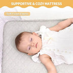 Foldable Nova Mart baby bassinet with wheels and rocking feature, designed as a 3-in-1 bedside sleeper for infants.