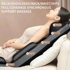 Nova Mart Shiatsu Neck and Back Massager with Heat, 3D kneading chair pad for soothing muscle relief and relaxation.