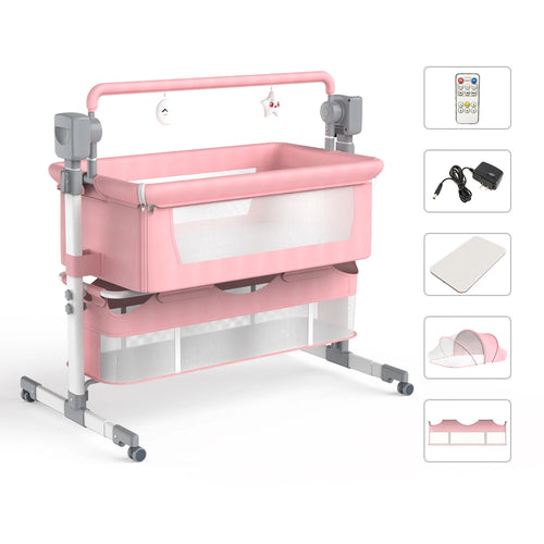 Automatic Rocking Baby Bassinet – Humanized Aluminum Frame