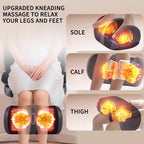 Nova Mart Shiatsu Neck and Back Massager with Heat, 3D kneading chair pad showing ergonomic design and control panel.