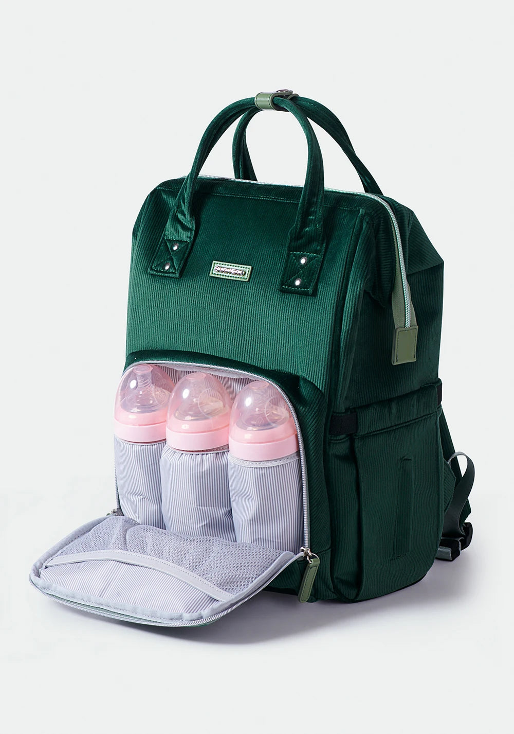 Nova Mart Sunveno diaper bag backpack with nappy organizer, stylish and functional maternity diaper bag for moms.