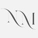 Nova Mart premium monogram logo in cream