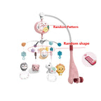 Baby crib mobile with lights, music, and projection, by Nova Mart, featuring colorful toys and remote control for gentle entertainment.