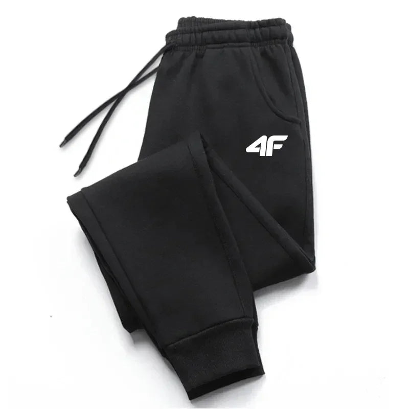 Men's printed sweatpants by Nova Mart, casual gym joggers with stylish print, comfortable tracksuit trousers for active wear.