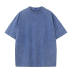 Men's oversized cotton T-shirt by Nova Mart with vintage wash, casual streetwear style, shown in a relaxed fit and soft fabric.