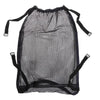 Large capacity Nova Mart baby stroller mesh storage bag hanging from stroller handle with multiple compartments.