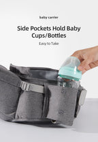 Sunveno adjustable one shoulder baby carrier by Nova Mart showing a comfortable fabric design for carrying infants comfortably.