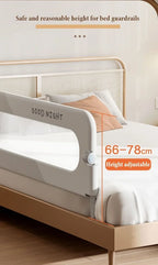 Nova Mart IMBABY baby bed rail guard, adjustable safety barrier with mesh sides to prevent falls in a child's bed.