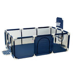 Baby playground playpen with steel pipes and ball box, featuring a safe, sturdy design for infants and toddlers by Nova Mart.