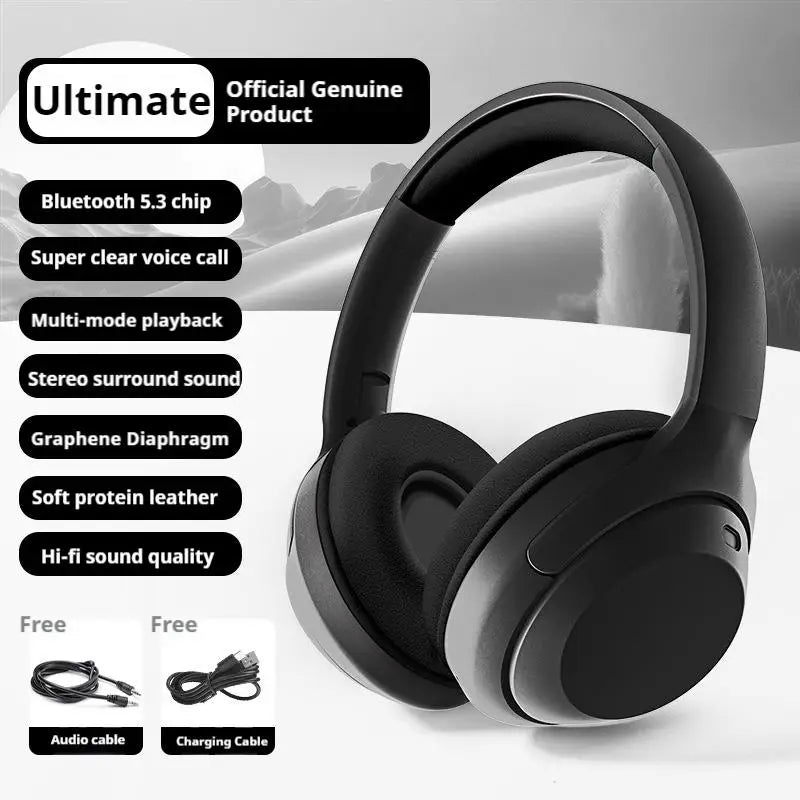 Wireless gaming headphones by Nova Mart with 360° surround sound, deep bass, HD mic, and 20-hour battery life.