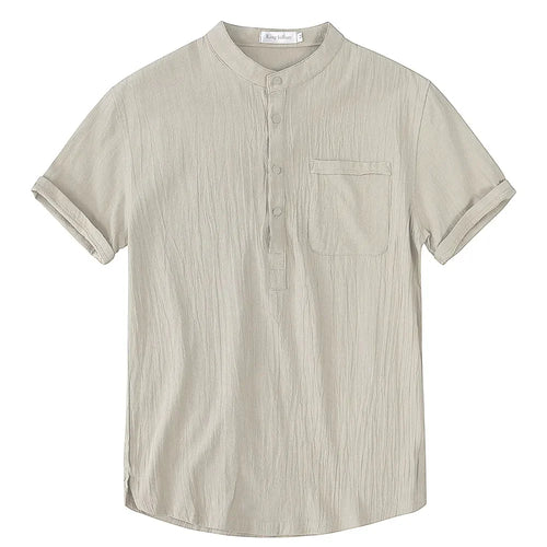 Men's Cotton Linen T-Shirt – Breathable Fabric