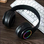 Nova Mart B39 ANC wireless headphones with stereo sound and 12-hour battery life, shown from a front view.