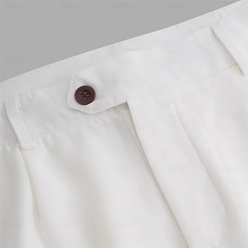 Men's slim fit solid formal dress pants by Nova Mart, tailored business trousers for men's fashion, shown in a stylish fit.