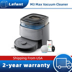 Nova Mart Lefant M3 Max robot vacuum and mop with 20000Pa suction, auto wash feature, shown cleaning hardwood floor.