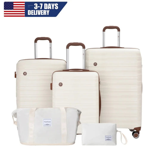 Travelhouse 5-Piece Luggage Set – TSA Lock & Spinner Wheels