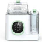 Nova Mart baby bottle washer, sterilizer, and dryer machine with digital display and compact design for quick 19-minute cleaning.
