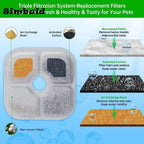 6/12pcs Replacement Activated Carbon filters for 3-way purification