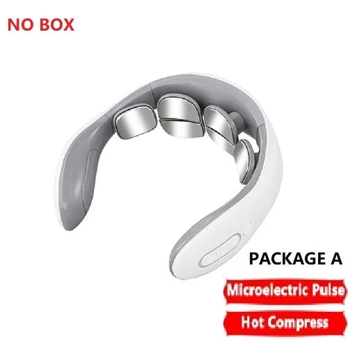 Nova Mart Smart Back & Neck Massager showing ergonomic design and control buttons for cervical pain relief.