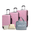 Travelhouse 3-piece ABS hardcase luggage and duffel bag set by Nova Mart, with sleek suitcases and carry-all duffel bags.