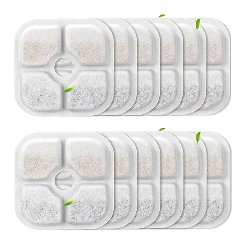 6/12pcs Replacement Activated Carbon 3-Way Purification Filter