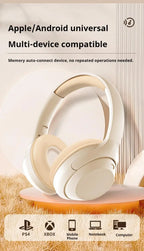 Wireless gaming headphones by Nova Mart with 360° surround sound, deep bass, HD mic, and 20-hour battery life.