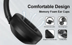 Wireless Bluetooth headset by Nova Mart with ANC, stereo sound, and 60-hour playback, designed for sports and gaming.