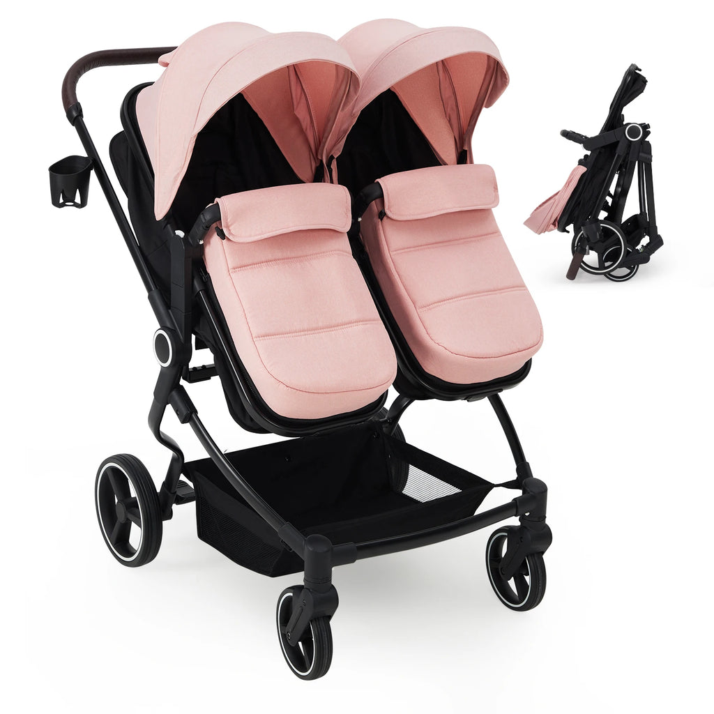 Double Stroller for newborn and toddler tandem